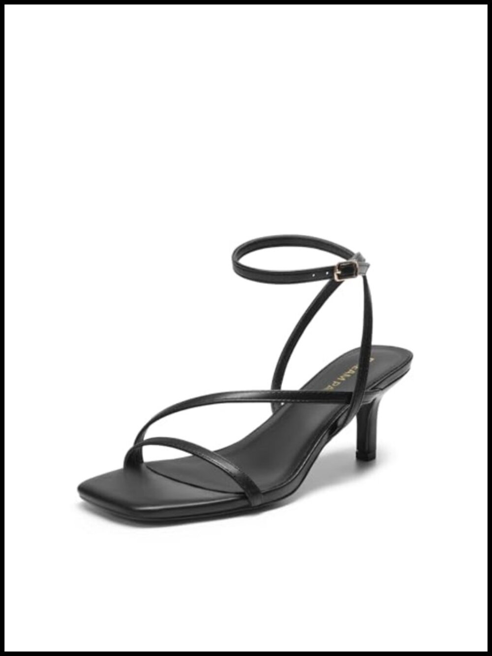 Strappy Kitten Heels Sandals with Stiletto Heel